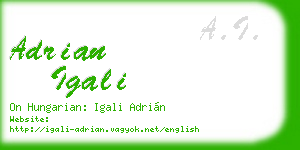 adrian igali business card