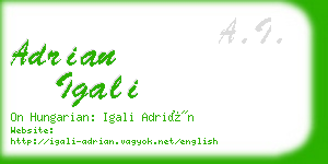 adrian igali business card